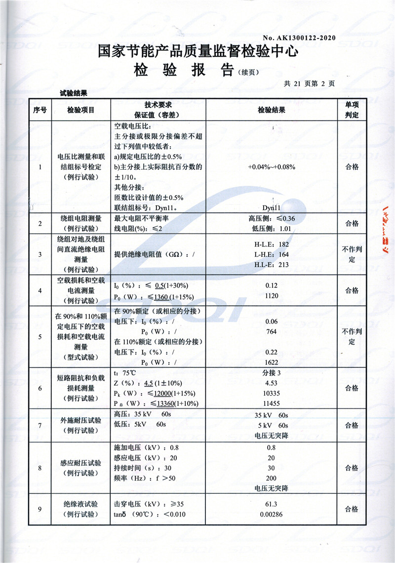 高低压试验报告-S11-1250英吉沙英吉沙英吉沙油浸式变压器-2.jpg